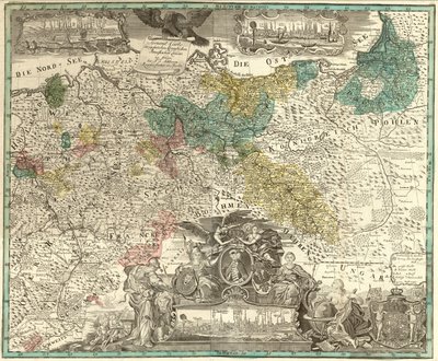 General Map of the Entire Royal Prussian Lands by Johann David Schleuen